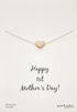 Petals Rose Gold Matte Heart Necklace - My First Mothers Day