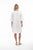 Frill Sleeve Linen Dress- White