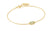 Sage Enamel Emblem Gold Bracelet