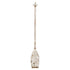 Distressed White Oar With Rope
