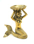 Brass Mermaid with Clamshell Dish