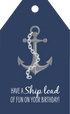 Birthday Tag - Anchor and Chain