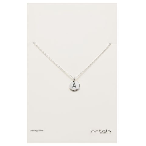 Petals Initial Letter Necklaces
