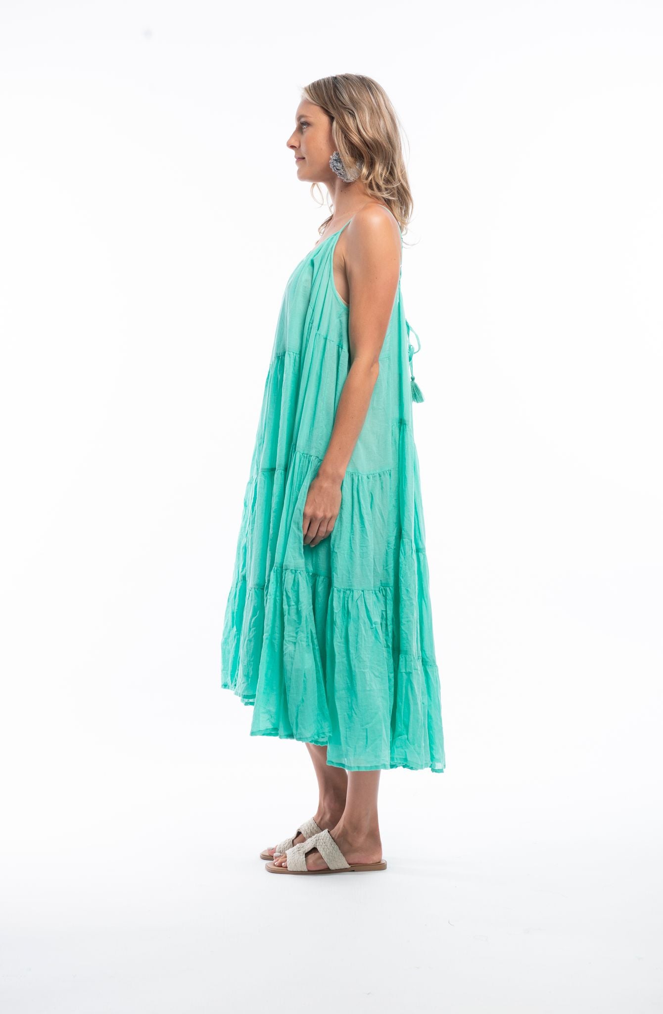 Essentials Maxi Dress in Aqua