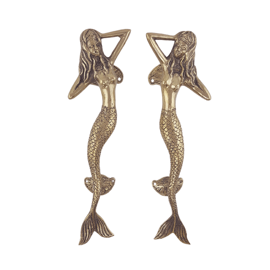 Mermaid Door Handles- Gold