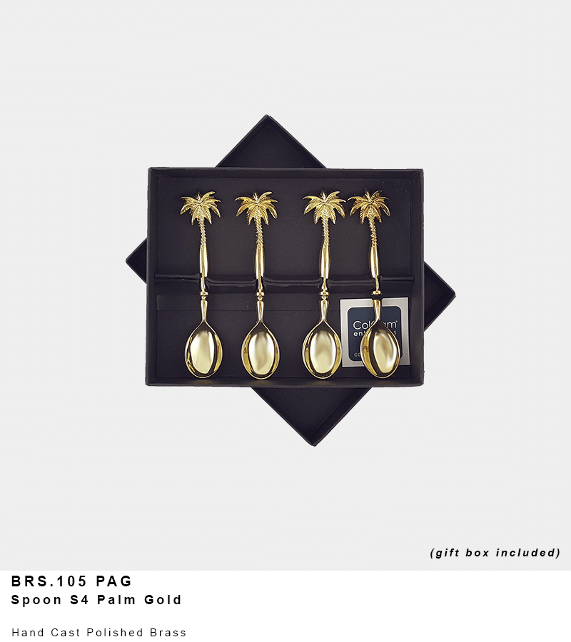 Palm Spoons- Set of 4