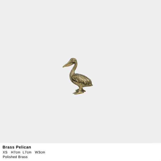 Brass Pelican (Extra Small)- Gold