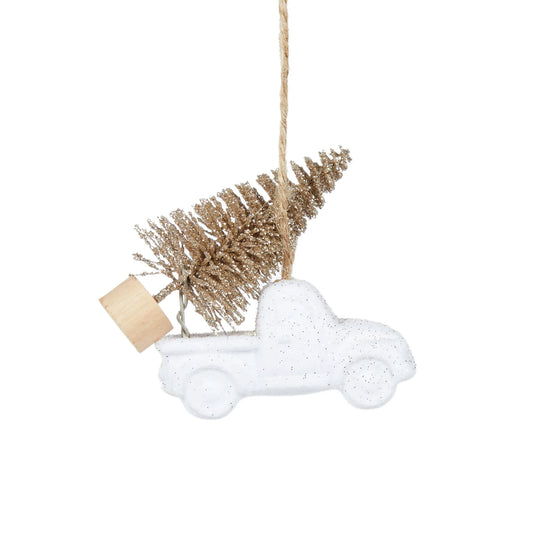 Glitter Truck with Tree Hanging Decoration