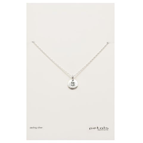 Petals Initial Letter Necklaces
