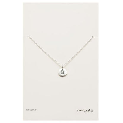 Petals Initial Letter Necklaces