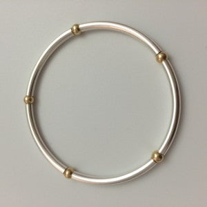 Gold-filled bracelet with tubes