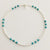 Sterling Silver Bracelet with Turquoise Beads