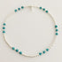 Sterling Silver Bracelet with Turquoise Beads