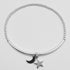 Silver Bracelet with Moon and Star