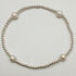 G Silver Bracelet with Pearls