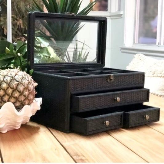 Weave Jewellery Box Black
