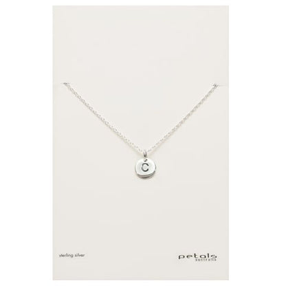 Petals Initial Letter Necklaces