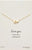 Petals Moon and Heart Necklace in Gold