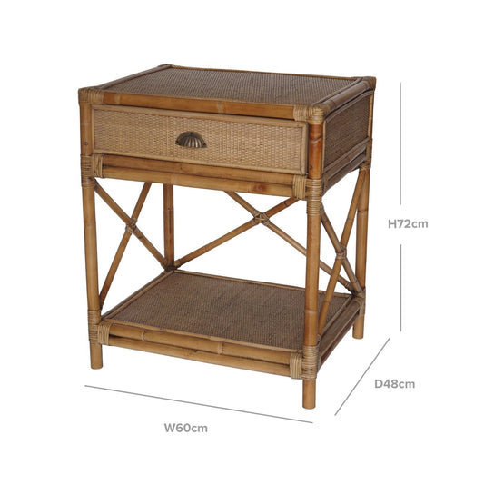 Cayman Bedside Table With Drawer