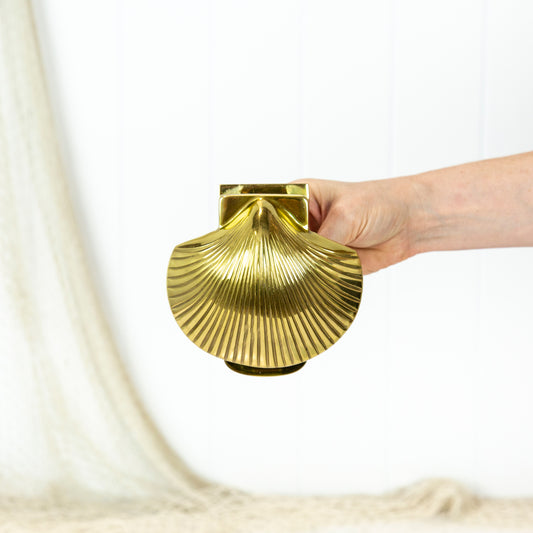 Scallop Shell Door Knocker - Shiny