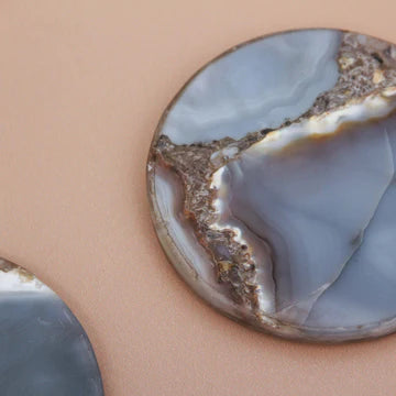Claudette Agate Coaster - set of 2