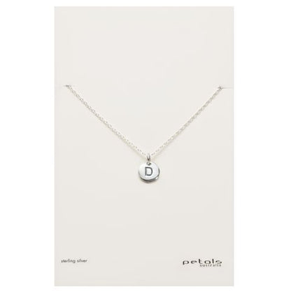 Petals Initial Letter Necklaces