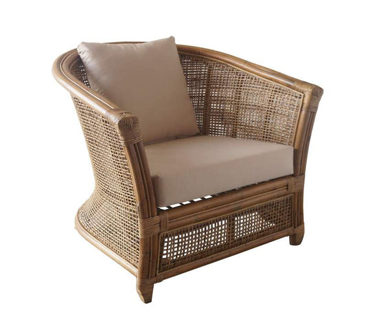 Cayman Rattan Armchair With Cushions