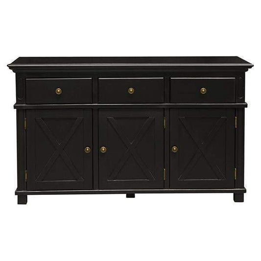 Sorrento Black 3 Drawer Buffet