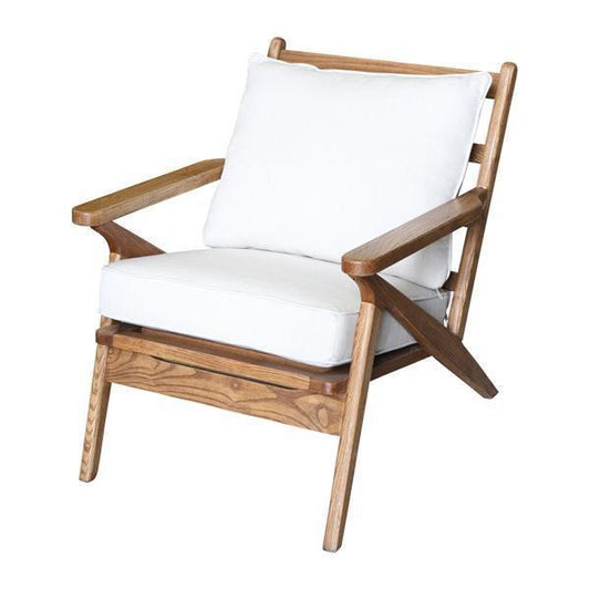 Ash Wood Chair With Natural Cream Cushions - pre order ^