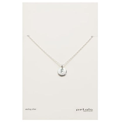 Petals Initial Letter Necklaces