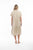 Linen Dress With Collar- Fog