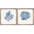 Blue Coral Wall Art Set of 2