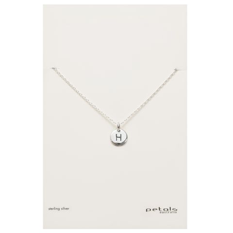 Petals Initial Letter Necklaces