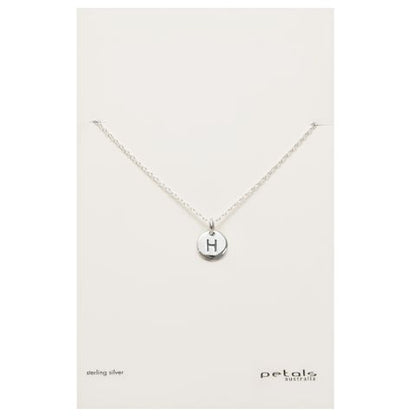 Petals Initial Letter Necklaces