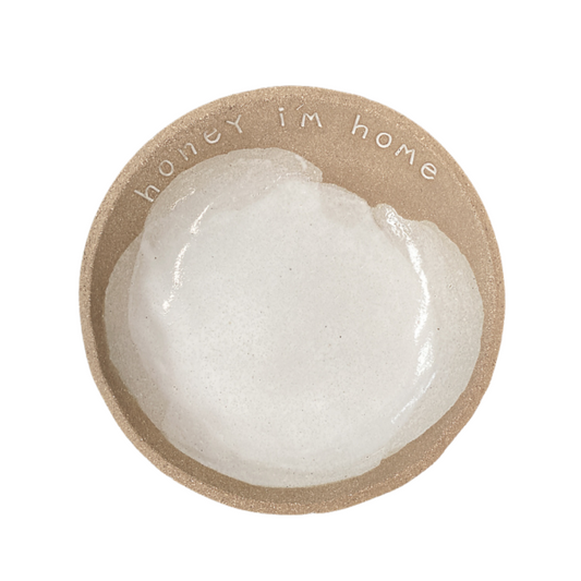 Handmade Ceramic Bowl Honey I'm Home