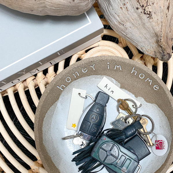 Handmade Ceramic Bowl Honey I'm Home