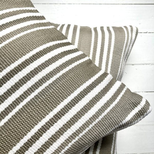 Armani Platinum Stripe Outdoor Cushion Cover 50 cm