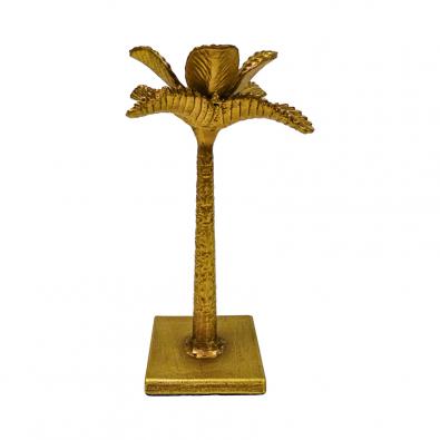 Gold Palm Candle holder