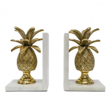 Pineapple Bookend Set