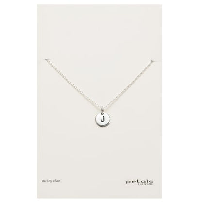 Petals Initial Letter Necklaces