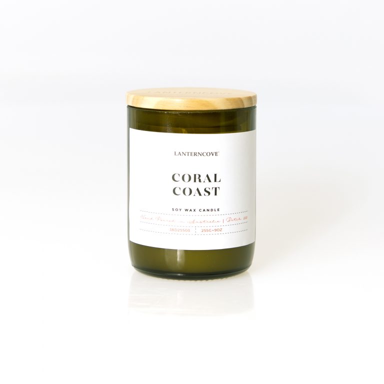 Jade 9oz Soy Wax Candle - Coral Coast
