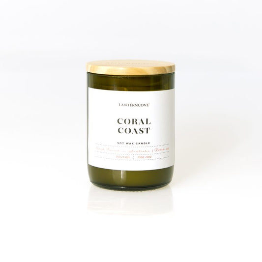 Jade 9oz Soy Wax Candle - Coral Coast