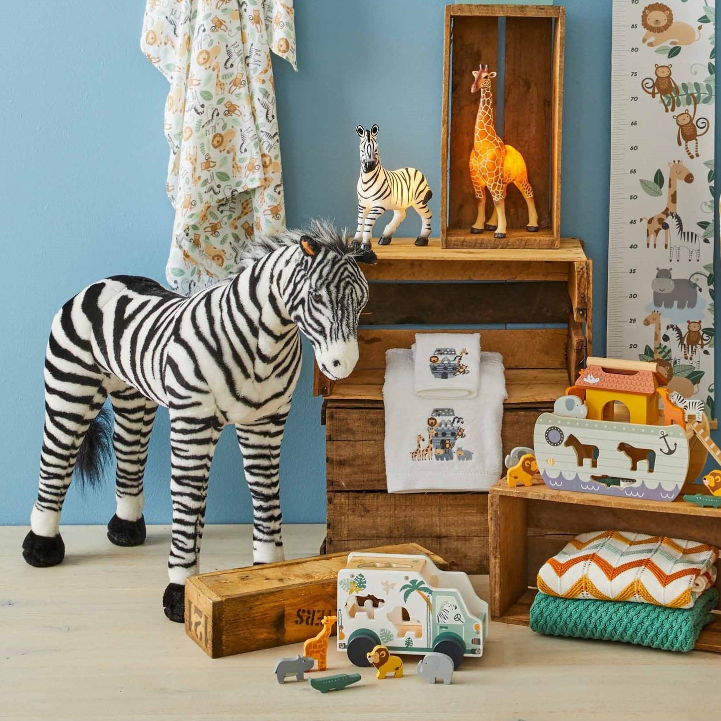 Animal Ark Bath Towel & Face Washer in Organza Bag