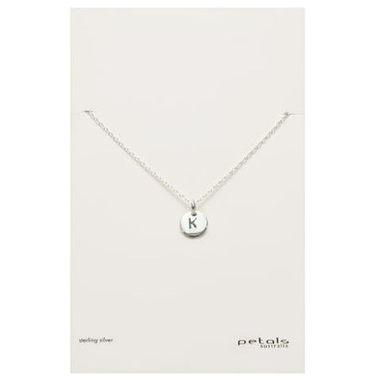 Petals Initial Letter Necklaces