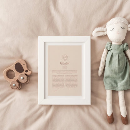 Zodiac Print Child with or without frame