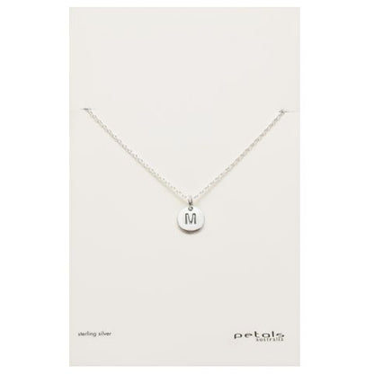 Petals Initial Letter Necklaces
