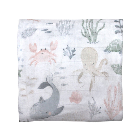 Muslin Wrap in Ocean