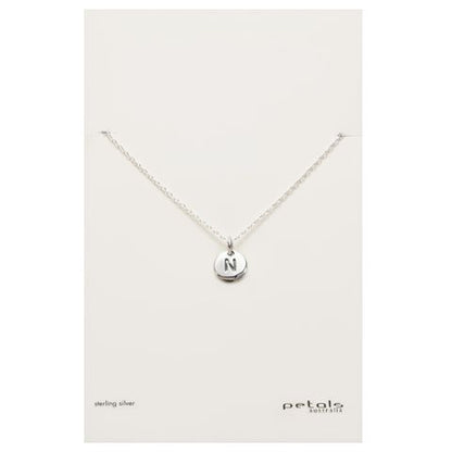Petals Initial Letter Necklaces