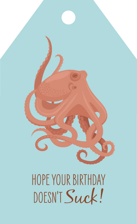 Birthday Tag - Octopus