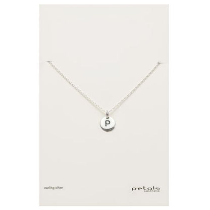 Petals Initial Letter Necklaces